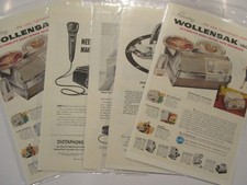 LOT OF 5 VINTAGE  office machine ADS ADVERTISING dictaphone a b dick wollensack