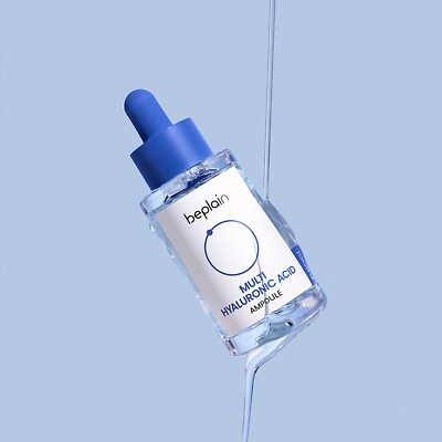 BE PLAIN Multi Hyaluronic Acid Ampoule 1.01oz /30ml Hydration K-Beauty