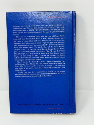 FIRST PRIZE COOKBOOK Recipes from Fairs & Expositions 1982 1st Edition HC - Imagen 5 de 17