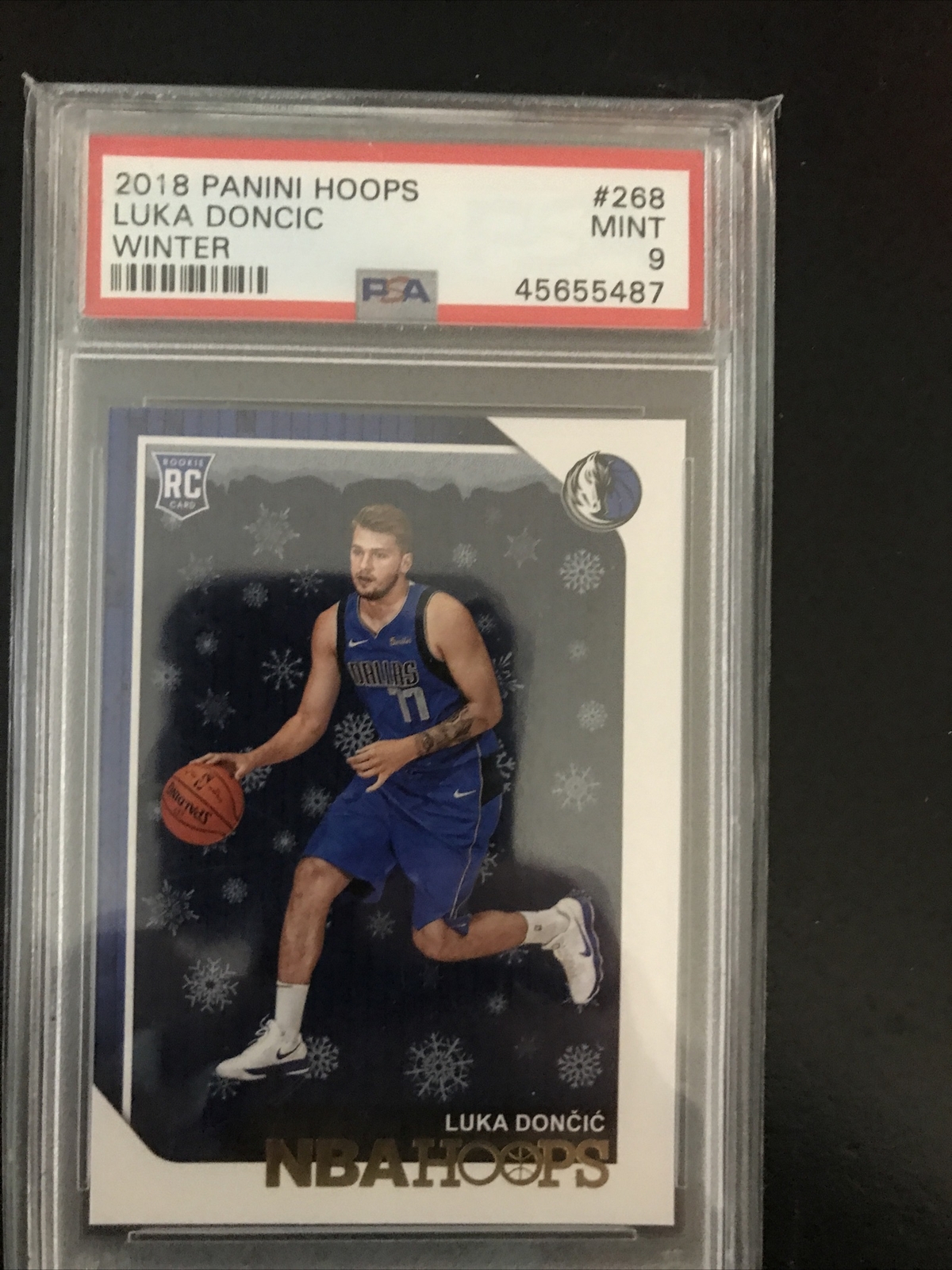 Luka Doncic 2018-19 NBA Hoops Winter Purple PSA 9 MINT 🔥🔥🔥 RC Mavericks