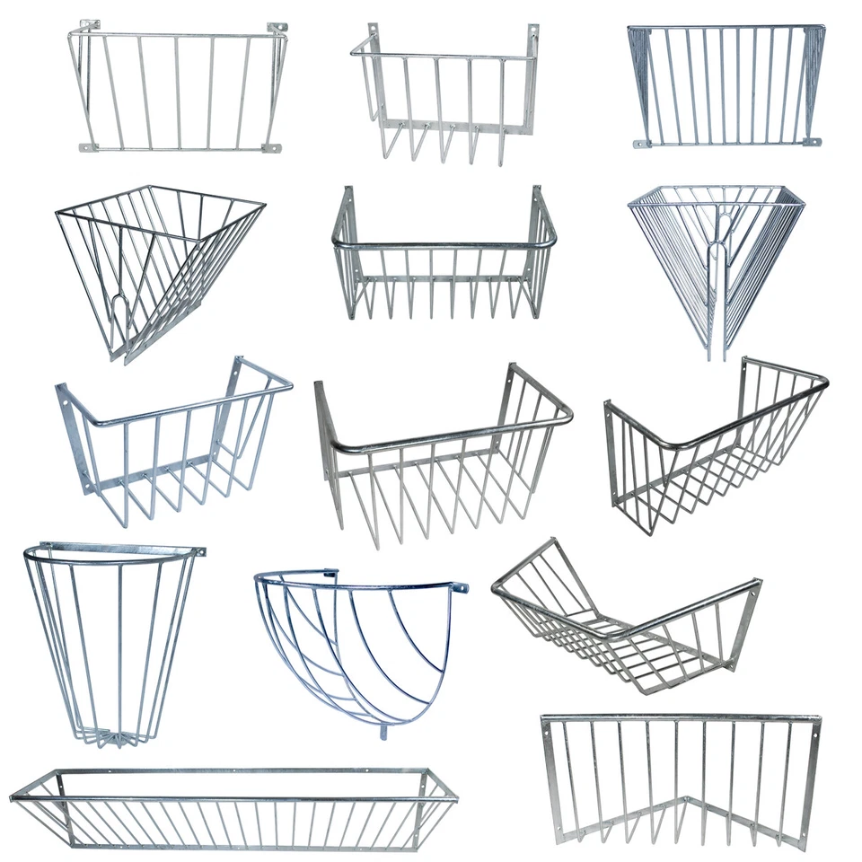 HELO Heuraufe Futtertrog Futterraufe Raufe verzinkt Pferdebox Pferd Schafe Rinder Kuh