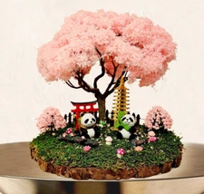 Japanese Bonsai Tree Artificial Faux Plants House Tree Moss Decorates Handmade