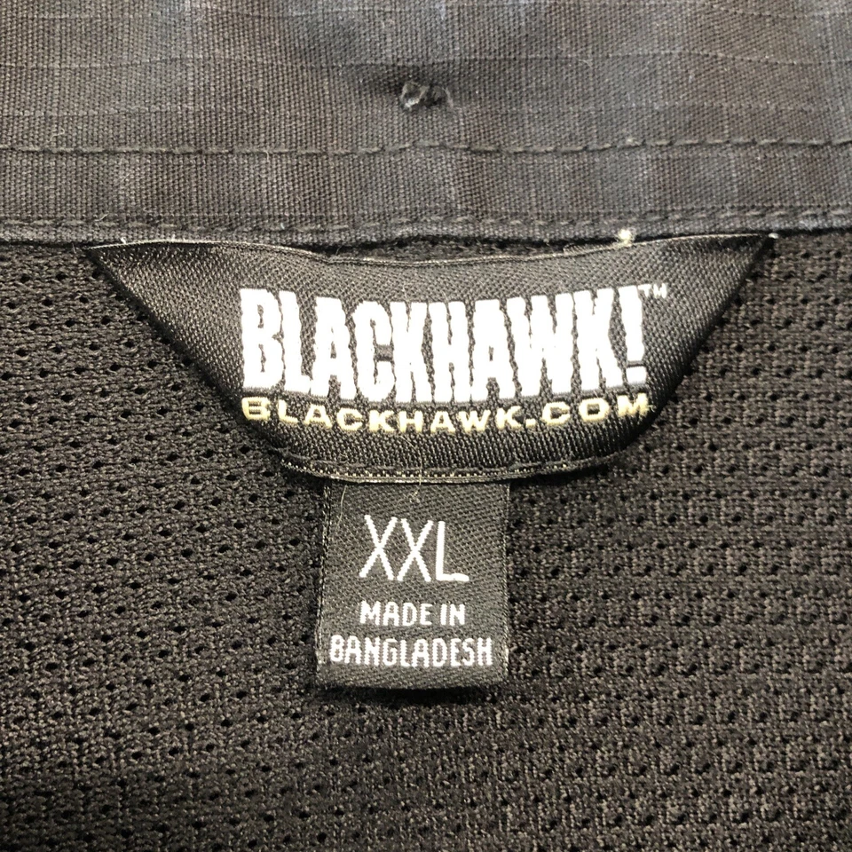 Blackhawk Shirt Men's  Size 2XL Black Tactical Rip Stop Short Sleeve - Image 3 of 4