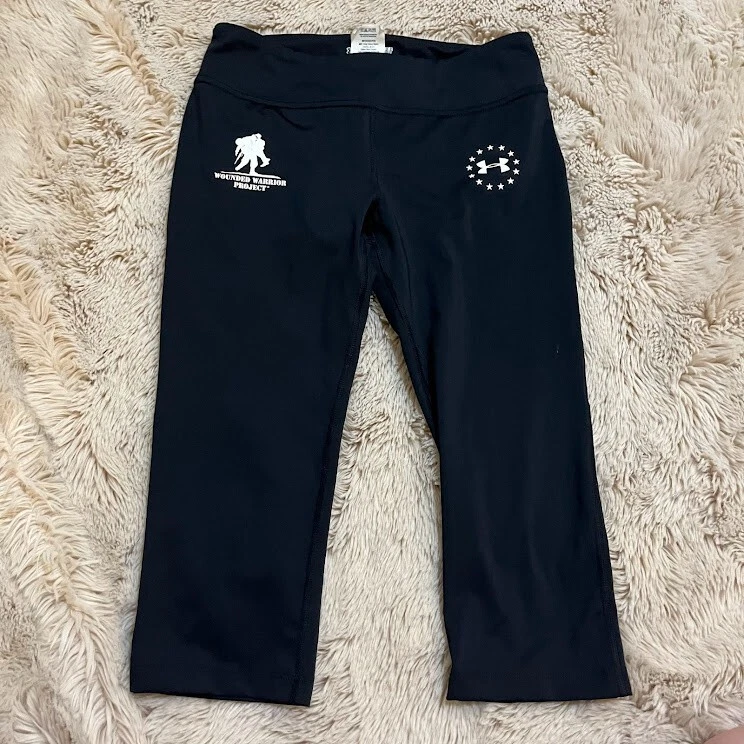 Under Armour Cropped Pants Womens Small Fitted Wounded Warrior Project