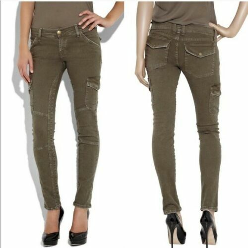 Aktuelle Elliott Skinny Cargo Pocket Military Hose PILZ Gr. 23 NEU - Bild 1 von 7