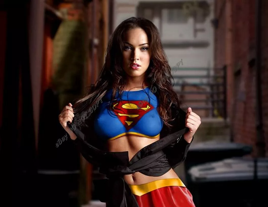 MEGAN FOX Revealing SUPERGIRL Costume Actress Model LARGER 8.5x11