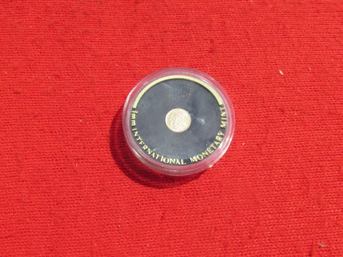 1980 South African Miniature Krugerrand 14k Gold International Monetary Mint