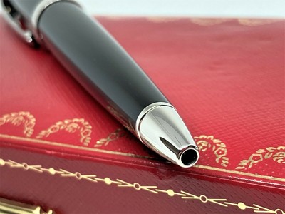 Auth Cartier Roadster DE PALLADIO-finitura nero composito Penna a sfera  ST240000 | eBay