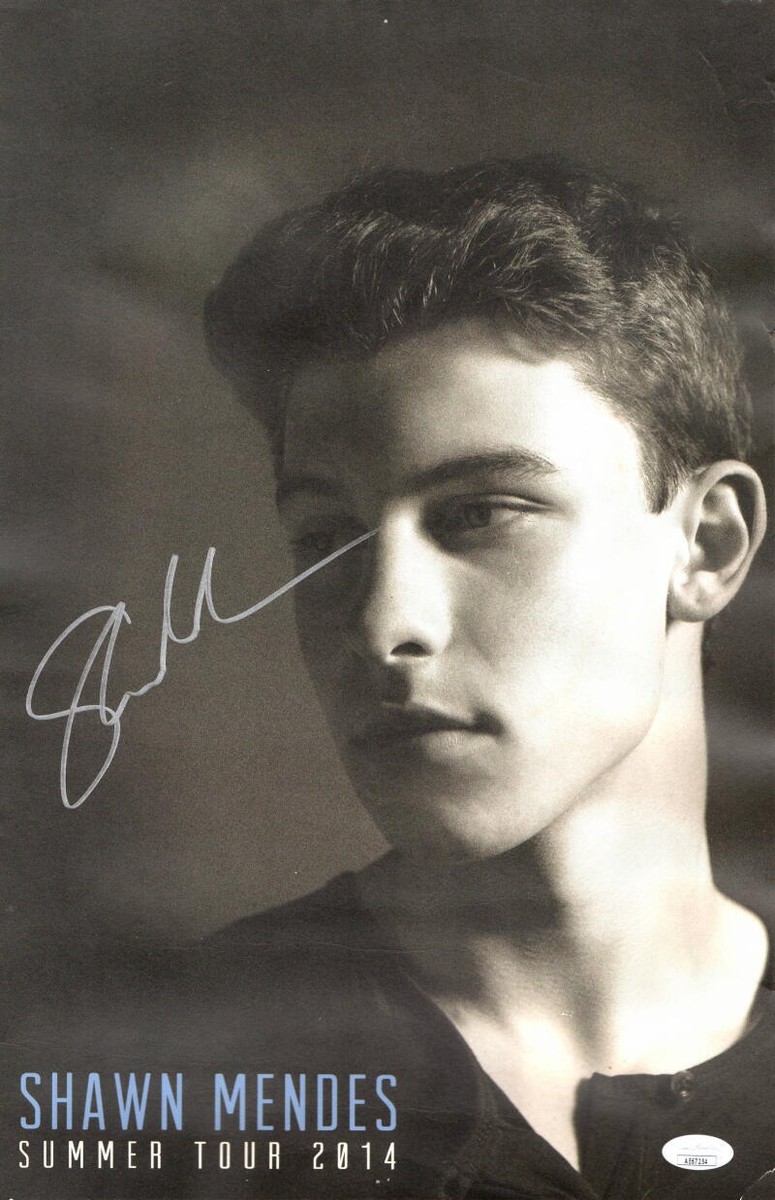 セール中…ショーン・メンデス直筆サイン入り超 大型写真…Shawn Mendes SHAWN MENDES SIGNED AUTOGRAPH 11X17 CONCERT TOUR POSTER - SUMMER