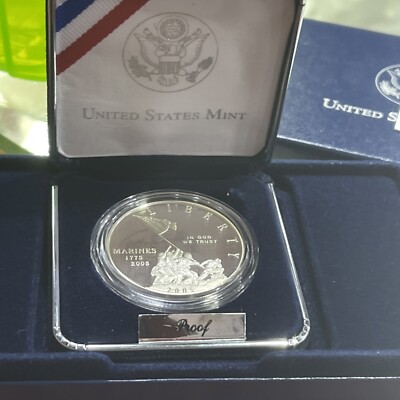 ▲1-1▲united states marine corps 230th 1 Dollar (Marine Corps 230th Anniversary) - United States – Numista