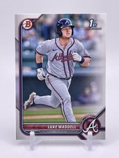 Luke Waddell 2022 1st Bowman Prospects #BP-48 Atlanta Braves