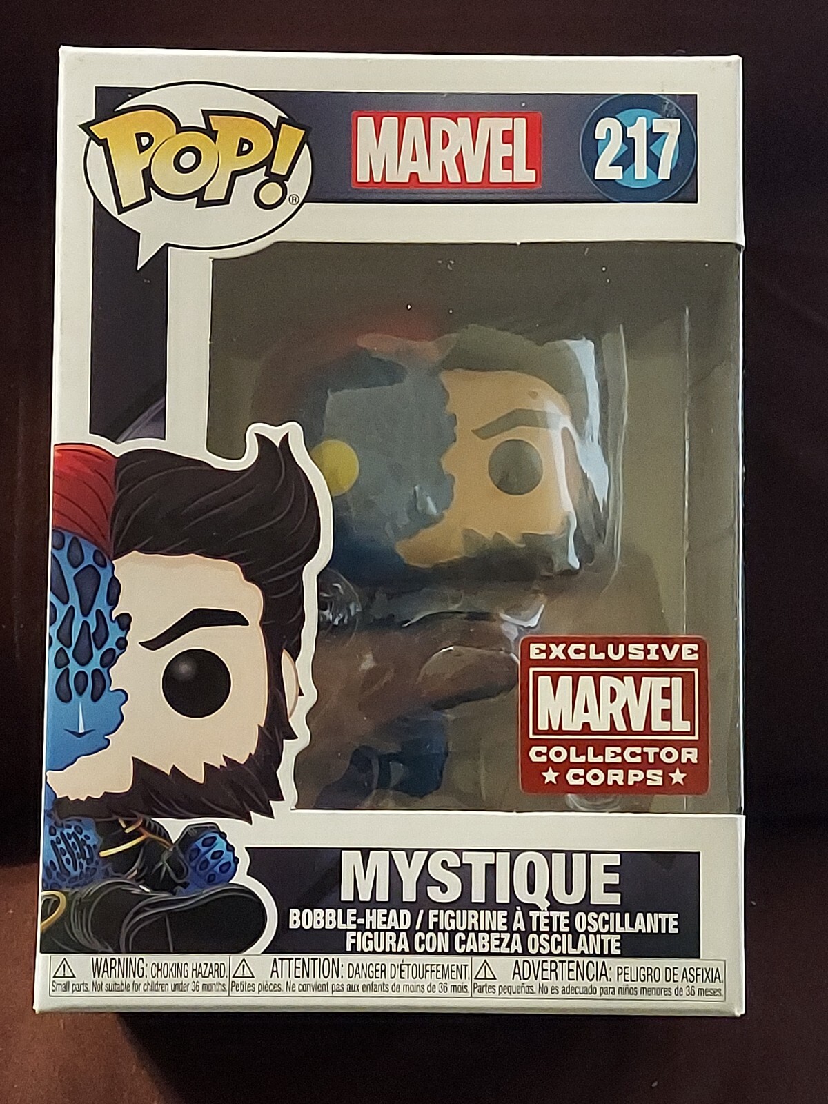 En Oferta Funko Pop! Marvel Collector Corps Exclusivo Transforming Mystique #217 [Pop! Pro