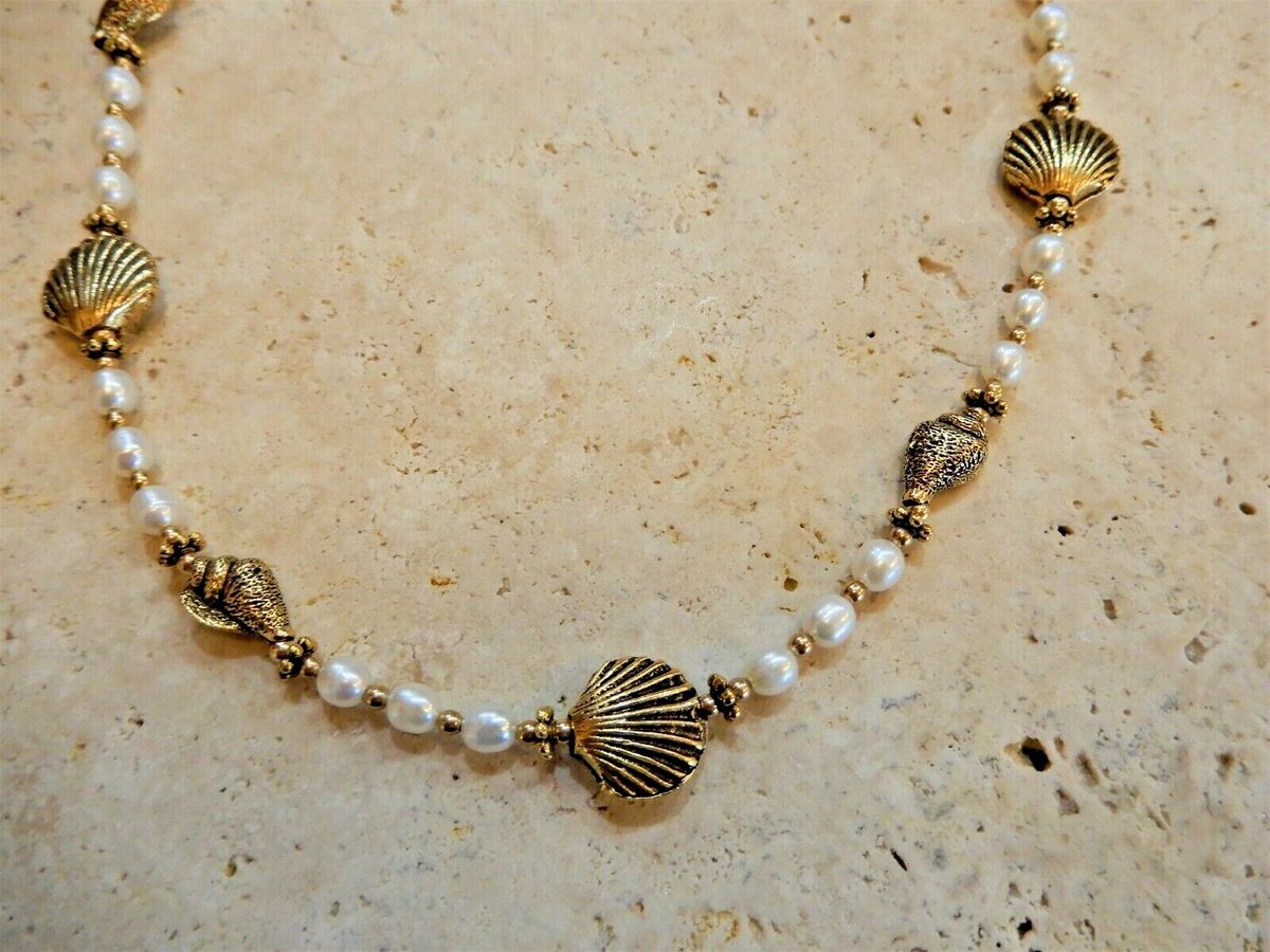 Seashell necklace ebay shop