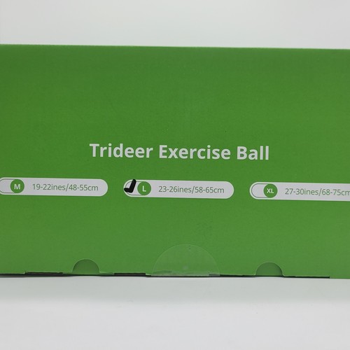 Trideer Exercise Ball Chair Yoga Pregnancy Therapy Multi Use with Pump Size L - Picture 2 of 3