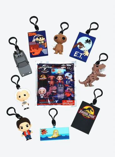 UNIVERSAL RETRO MOVIE FIGURAL BAG CLIP LOT OF 3 BLIND BAGS NEW TY3000 - Picture 2 of 2
