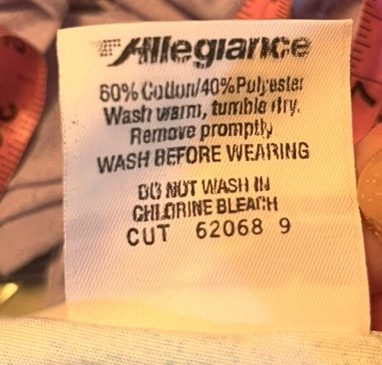 Women’s A1 APPAREL 46587-525X Flowered Blue Scrub Top Plus Size 5XL - Image 3 of 4