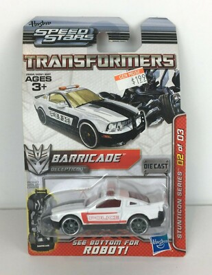 Transformers Speed Stars Barricade Stunticon Series #02 Diecast Hasbro