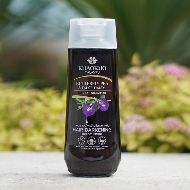 Shampoo Herbal Butterfly Pea Flower False Daisy Hair Darkening Healthy