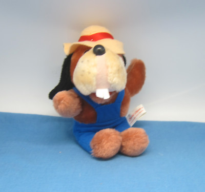 Jasper T Jowls Plush Chuck E Cheese Pizza Time Theatre Inc Dog Blue Overalls