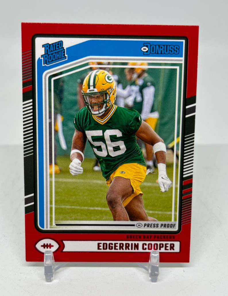 2024 Panini Donruss Edgerrin Cooper RC #325 Press Proof Red