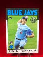 2021 Topps Series 1 NATE PEARSON 1986 ROOKIE RC #86B-69 TORONTO BLUE JAYS