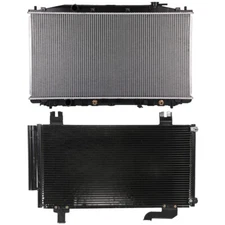 Aluminium Radiator & A/C Condenser Cooling Kit For 2010-2014 Acura TSX