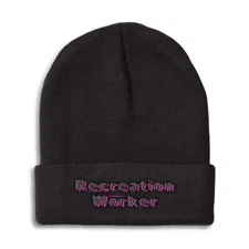 Beanies for Men Recreation Worker Winter Hats for Women Acrylic Skull Cap 1 Size