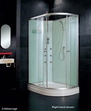 Full Hydra Shower Cabin Enclosure Cubicle & Tray No Steam 1200 x 800 Left Right
