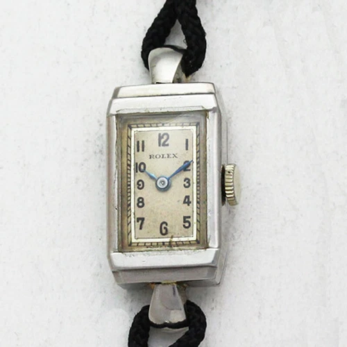 Rolex Ref 2628 23mm Steel Ladies Rectangular Manual Wristwatch ca. 1960's