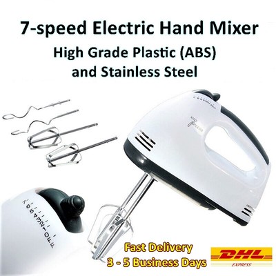 7-speed Electric Hand Mixer Egg Beater Whisk Table Top Cake Dough Blender 220V  