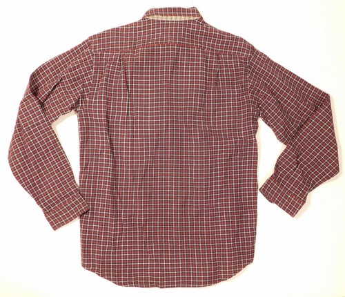 TOMMY HILFIGER Boys Blue Red White Plaid Long Sleeved Cotton Flannel Button F... - Picture 5 of 6