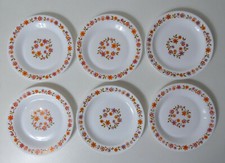 6 assiettes à dessert arcopal Vintage modèle scania .