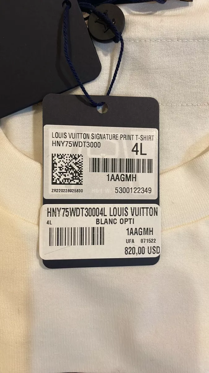 Louis Vuitton Louis 4 Vuitton T-Shirt Ink. Size XL