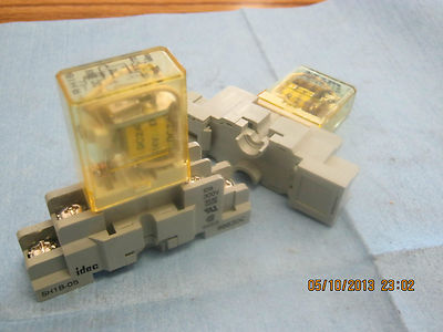 Menge Idec : Rhib-U Relais mit / Idec SH1B-05 Bases. Stk. 2 