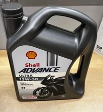 Motorcycle Engine oil SHELL ADVANCE 4T ULT 15W50 4L ULTRA