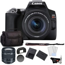 Canon EOS Rebel SL3 DSLR Camera 18-55mm Lens Black Bundle LCD Screen Protect