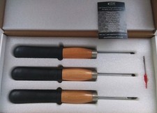 Wood Turning Chisel Set 3 Pieces TCT Tips by HSW