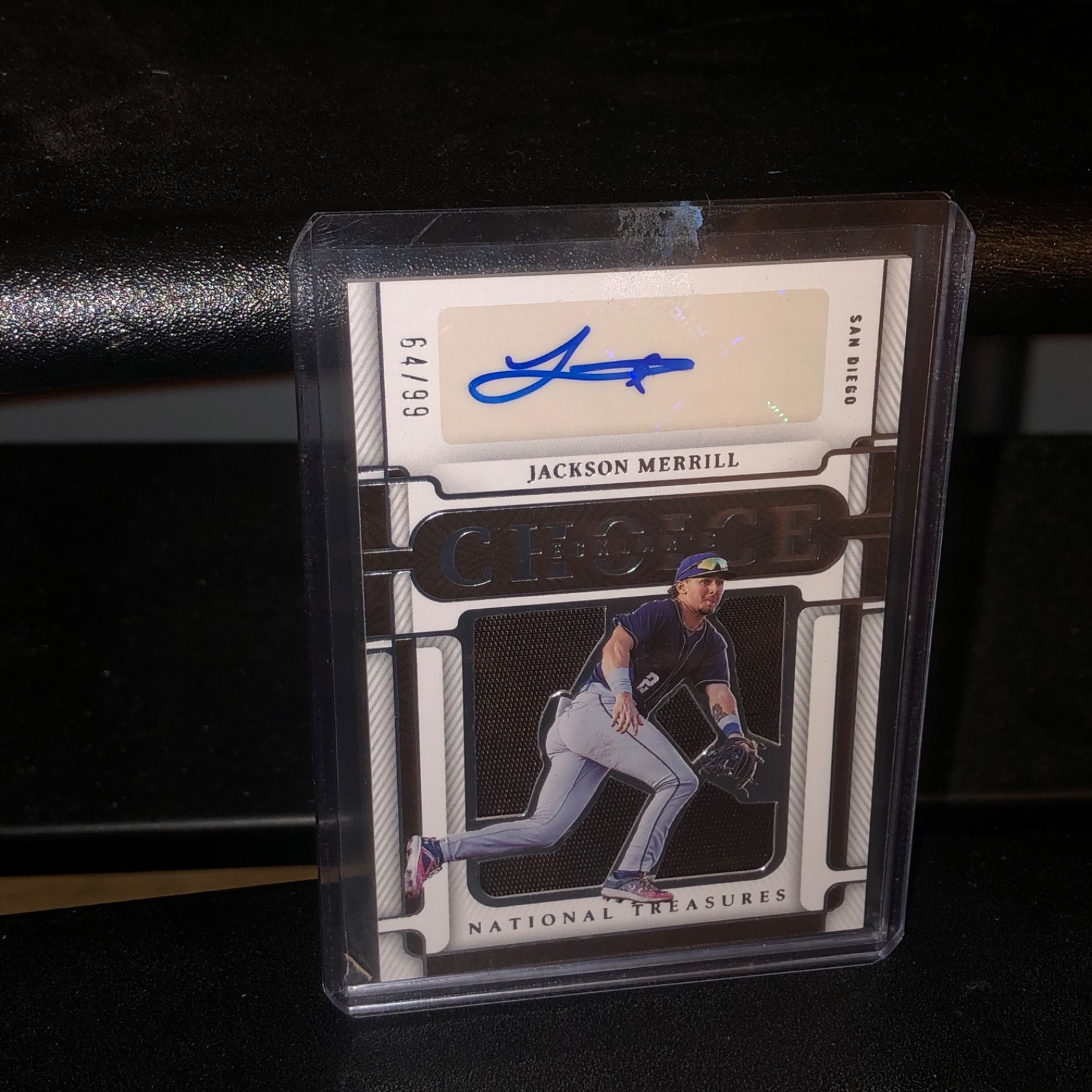 2023 NT JACKSON MERRILL ECKLER'S CHOICE PATCH/AUTO #/99! PADRES view 2