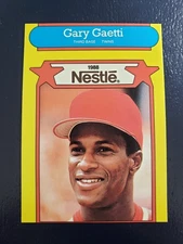 Eric Davis Cincinnati Reds Gary Gaetti Twins 1988 Nestle Miscut RARE ODDBALL