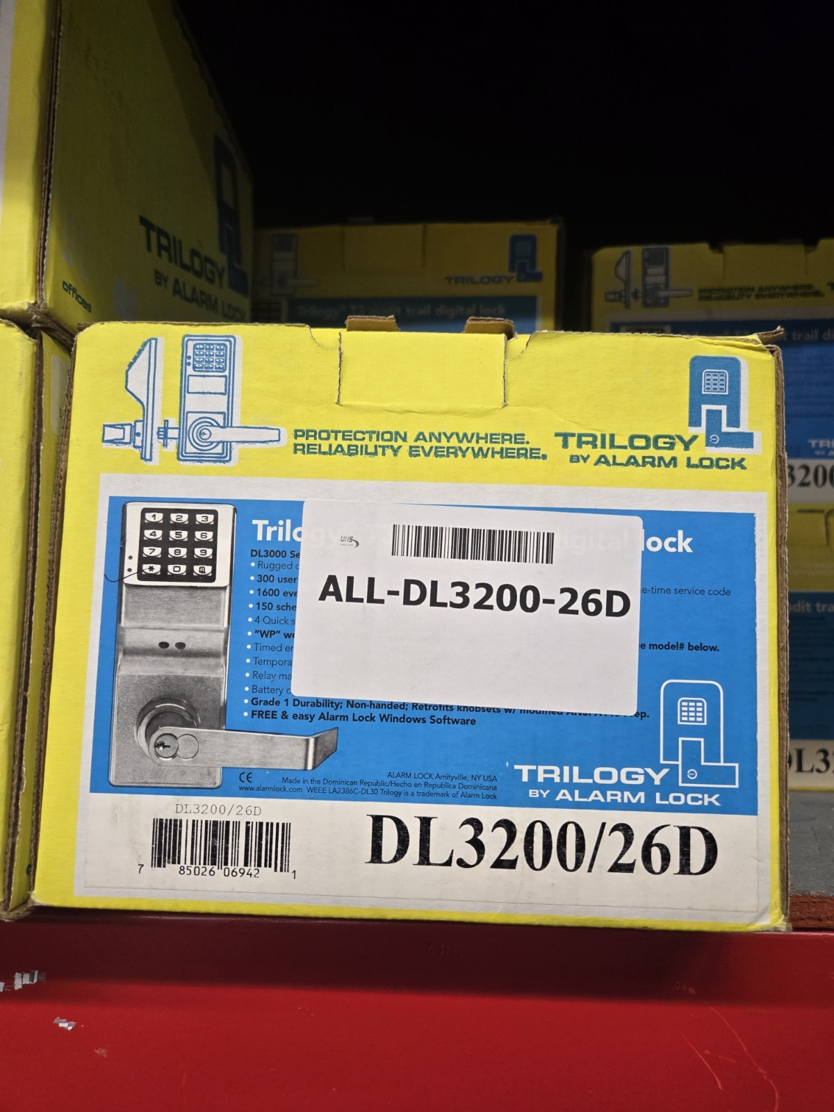 Alarm Lock Trilogy T3 Audit Trail Digital Lock DL3200/26D - NEW