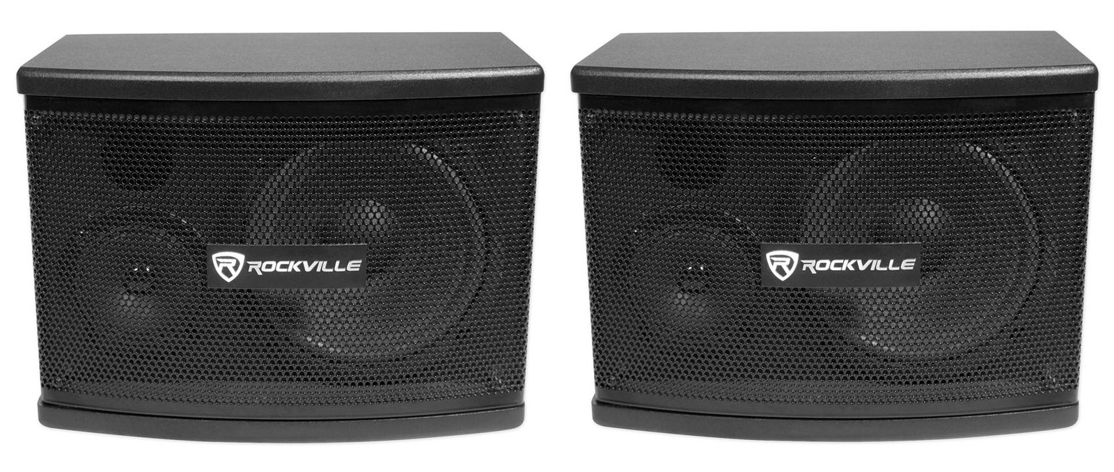 Pair Rockville KPS65 6.5" 2-Way 400 Watt Karaoke Speakers+Wa