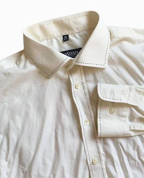 Men Seidensticker Shirt Beige Cotton 40 /L / 48