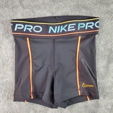 Nike Pro Shorts Women's XS Black 3" Compression Training Dri Fit Gym CU5861-010