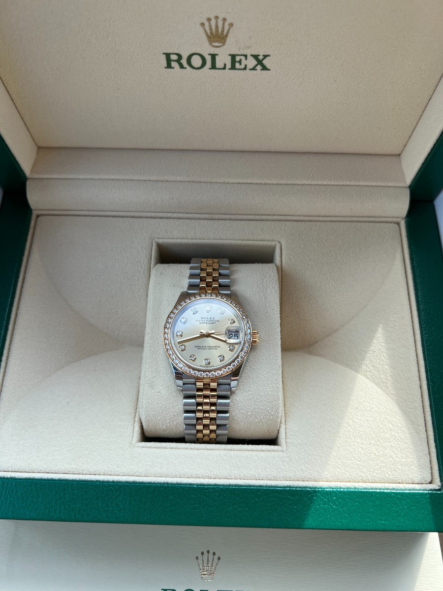 ROLEX 31MM Midsize Datejust 278383 Champagne Diamond Jubilee 31MM