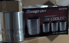 Snap-on Stainless Steel Insulated Socket Can Coolers 4-pack Silver Ssx2836 Snap-on Stainless Steel Insulated Socket Can Coolers 4-pack Silver Ssx2836