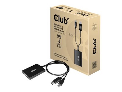 Club 3D DisplayPort/DVI-Adapter Dual Link USB nur Strom DisplayPort M bis DVI-D