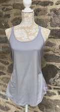Trespass running fitness yoga vest gym top large grey L 16 ladies women’s