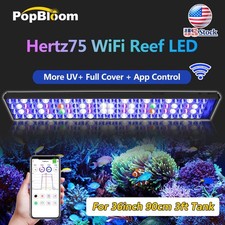 PopBloom Reef Led Aquarium Light Full Spectrum for Marine Reef Coral Fish Tank
