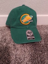 NWT 47 Brand Fitted Cap Hat Green Size L Cali...