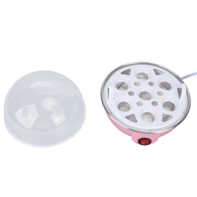 Pink Chicken Egg Cooker Make Up To 7 Large Boiled Eggs Anti Dry Burning Auto Pow